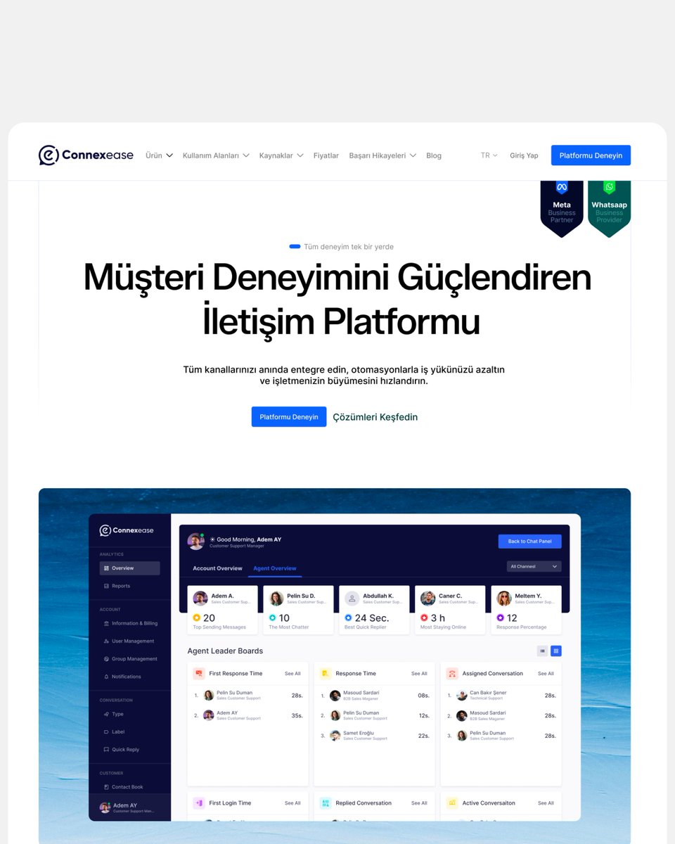 VoyaDigital's tweet photo. Tüm müşteri iletişimini tek akışta topladık.

Connexease için hızlı, net ve ölçeklenebilir bir deneyim tasarladık.

----

We brought all customer communication into a single flow.

We designed a fast, clear, and scalable experience for Connexease. https://t.co/jVsl3uAMEX