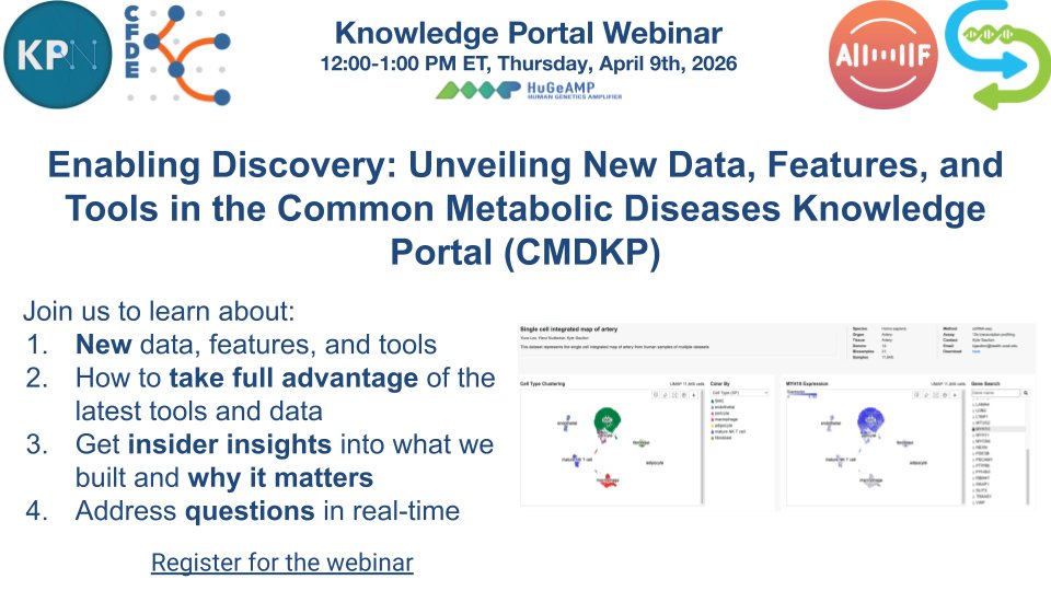 Common Metabolic Diseases Knowledge Portal tweet media