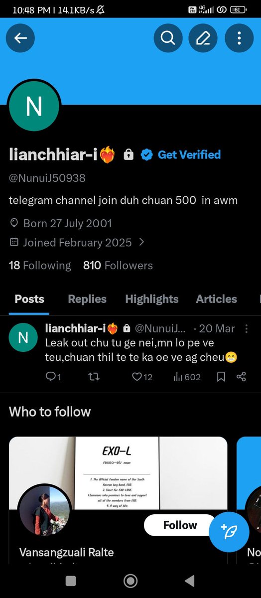 Ka AC pa 1 zawk mn follow leh treuh ru aw