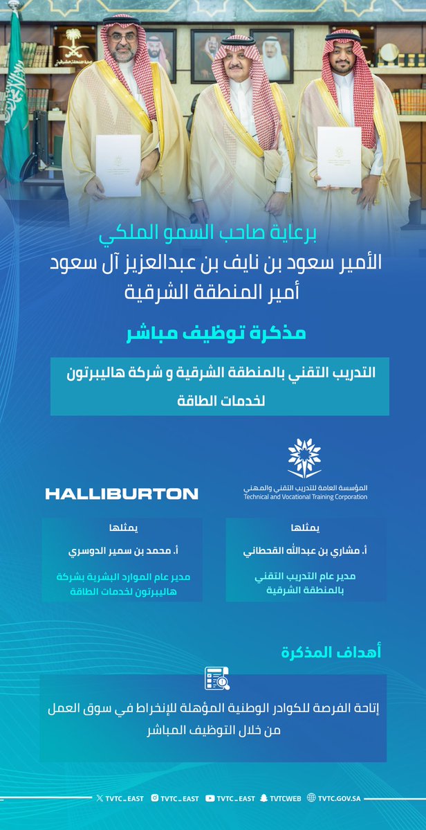 التدريب التقني بالمنطقة الشرقية tweet media