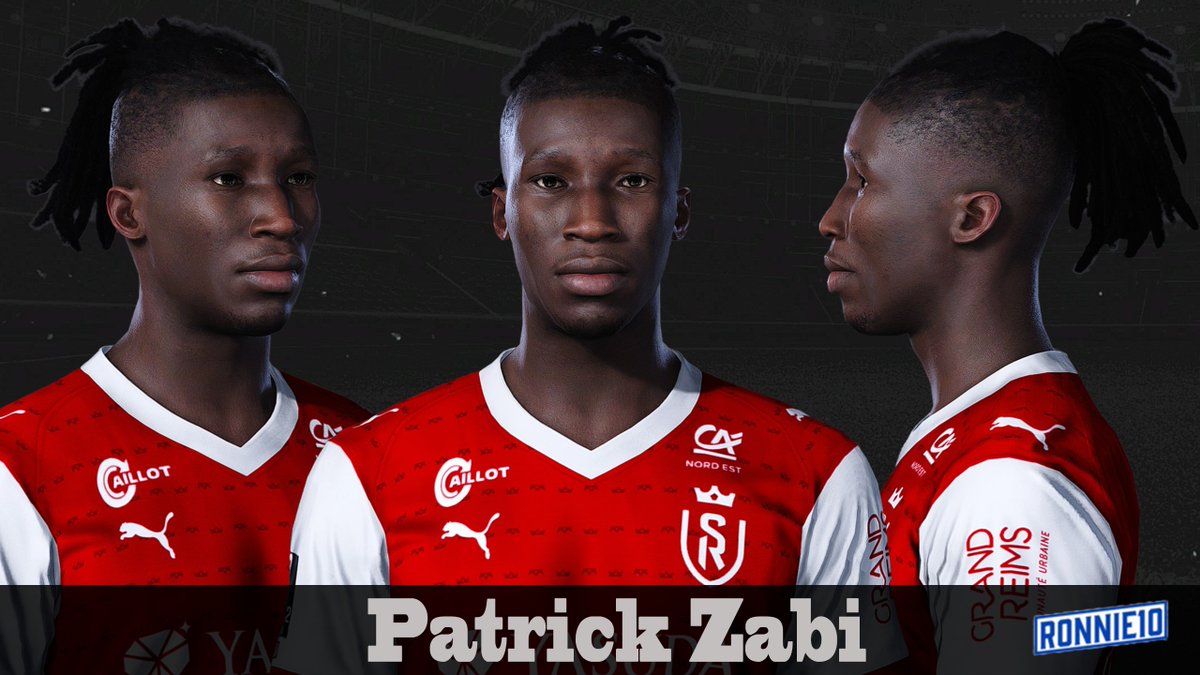 RonnieFacemaker's tweet photo. Patrick Zabi 🇨🇮 - Stade de Reims 🇫🇷

Download here: https://t.co/9JQRKStKGy
Visit my shop: https://t.co/jLrJ27Cs4R

#eFootball #eFootball2025 #pes21 #PES2021 #pes2020 #efootball2021 #Ligue1 #Ligue1McDonalds #FL26 #FootballLife26 #Ligue2 #stadedereims #zabi @StadeDeReims https://t.co/Tib8yWgmbW