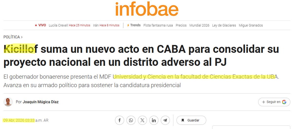 Con pena y dolor. Que desagradable que es la <a href="/UBAonline/">UBAonline</a> permitiendo usar un "espacio educativo" pagado con los impuestos de todos los argentinos "para un acto político". <a href="/AleCiroAlvarez/">Alejandro Alvarez</a>