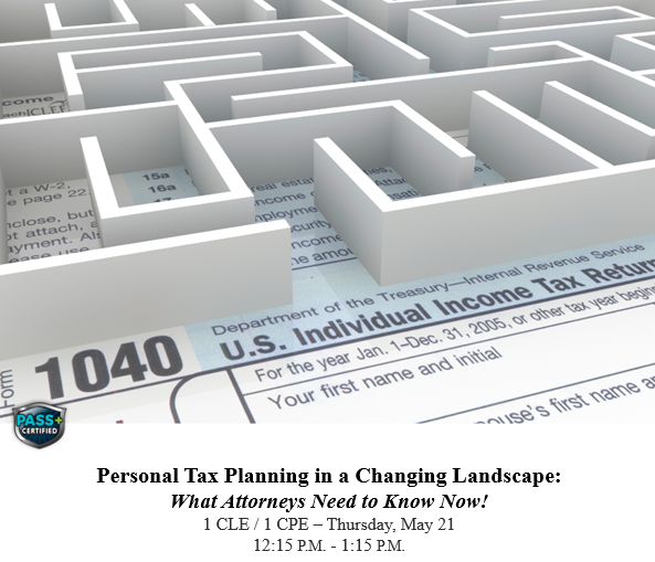 ICLEF's tweet photo. To give attorneys across practice areas a concise update they can use with clients immediately, Join Patrick H. Wanzer, CPA, CTRC, from Breakthrough Tax Resolution for this timely one hour webcast presentation. Go to: https://t.co/BzofHqWEsx https://t.co/287CkYUIXm