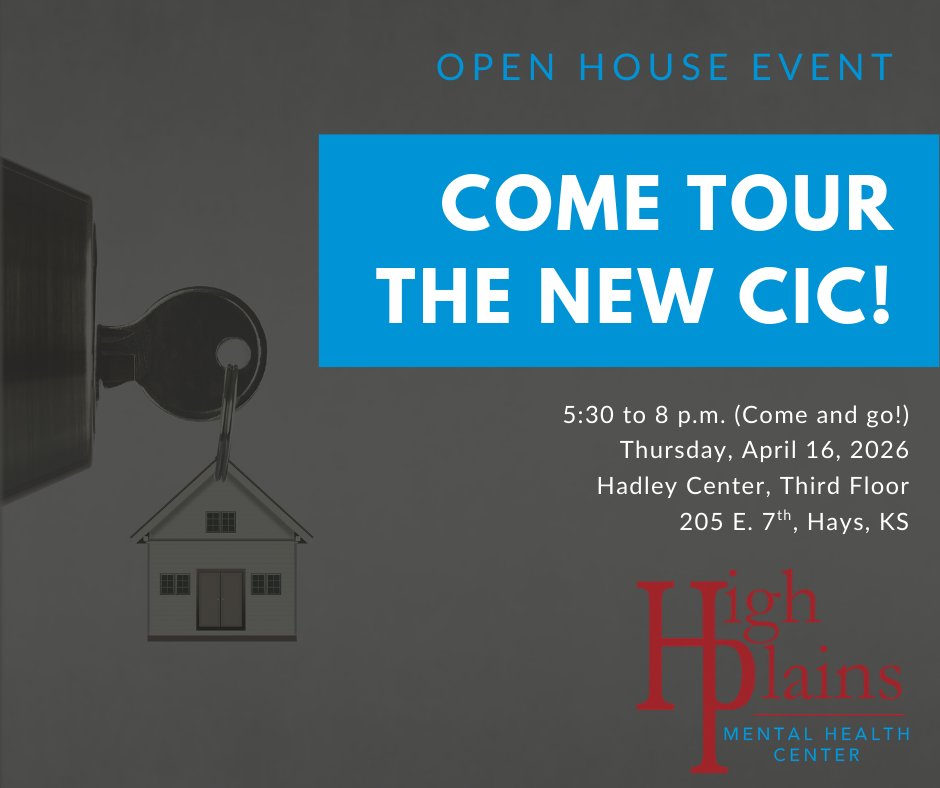 The community Open House to celebrate grand opening of our new Crisis Intervention Center is one week from today! We hope you will join us the evening of April 16 to tour the new facility and learn more about how it will serve Northwest Kansas.