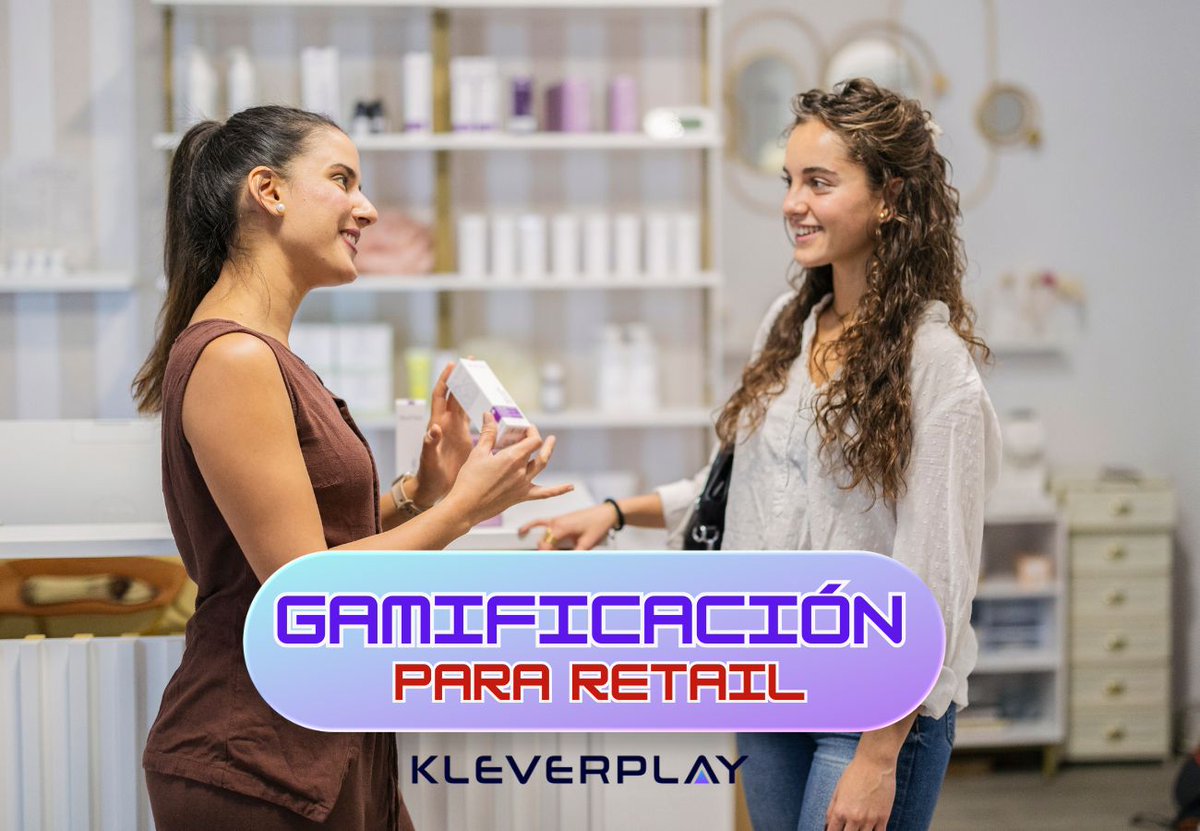 KleverplayCom's tweet photo. El #retail ya no va solo de vender… va de hacer vivir experiencias. 🎮🛍️
La #gamificación permite aumentar engagement, fidelización y tiempo en tienda a través de retos, recompensas y dinámicas interactivas.

Descubre cómo aplicarla👉
https://t.co/X4Wu5IC8qq

#CustomerExperience https://t.co/yWJX7BNaaG
