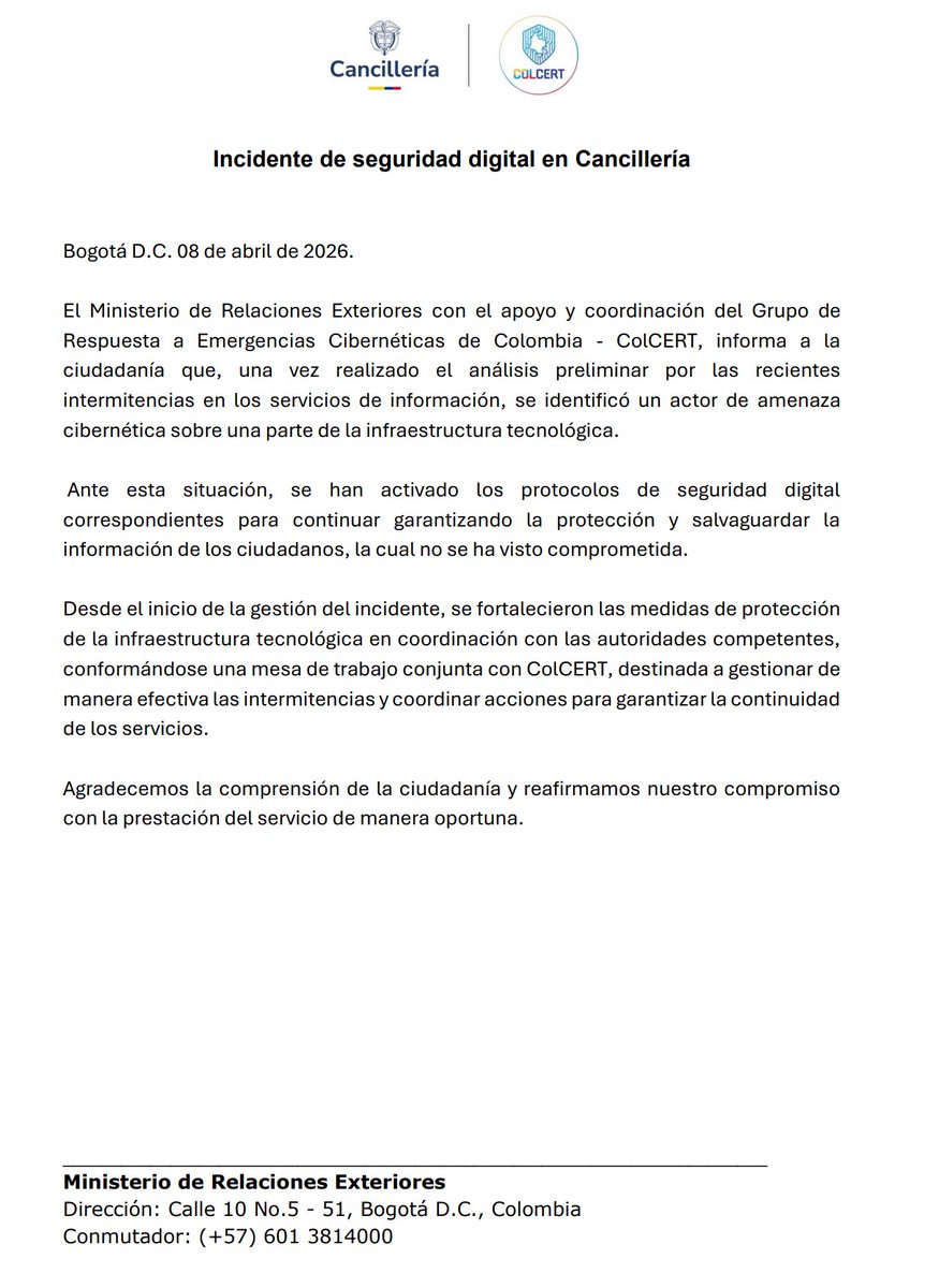 Consulado General de Colombia en México tweet media