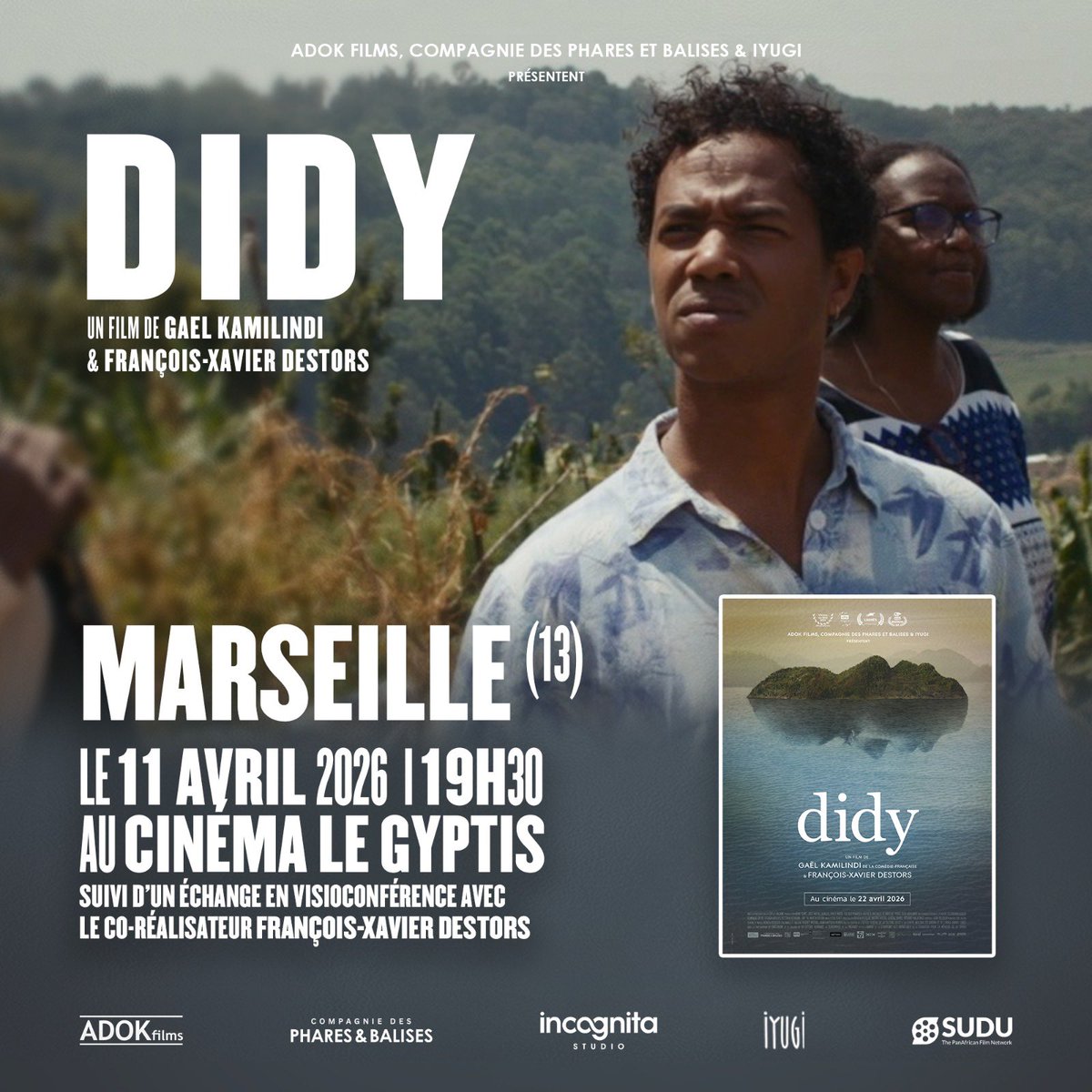 SuduConnexion's tweet photo. Avant sa sortie nationale le 22 avril, le film #Didy part à la rencontre du public à travers deux projections spéciales :

Un film sensible et nécessaire, au croisement de l’intime et de l’histoire, qui interroge les silences, les héritages et les mémoires. https://t.co/yan5nXDcY2