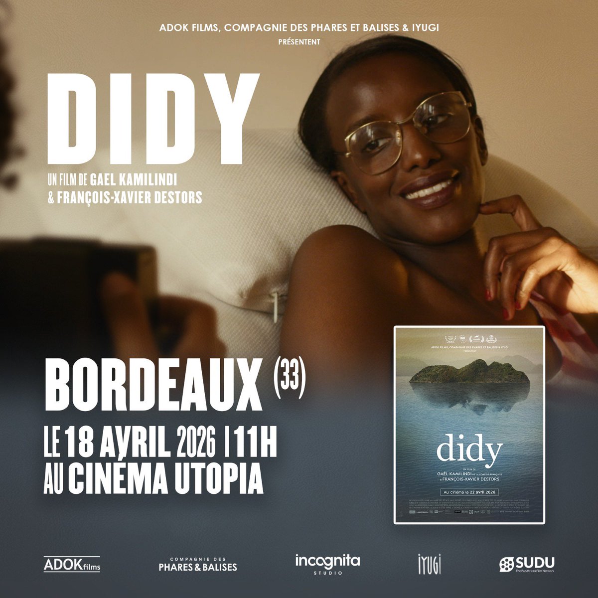 SuduConnexion's tweet photo. Avant sa sortie nationale le 22 avril, le film #Didy part à la rencontre du public à travers deux projections spéciales :

Un film sensible et nécessaire, au croisement de l’intime et de l’histoire, qui interroge les silences, les héritages et les mémoires. https://t.co/yan5nXDcY2