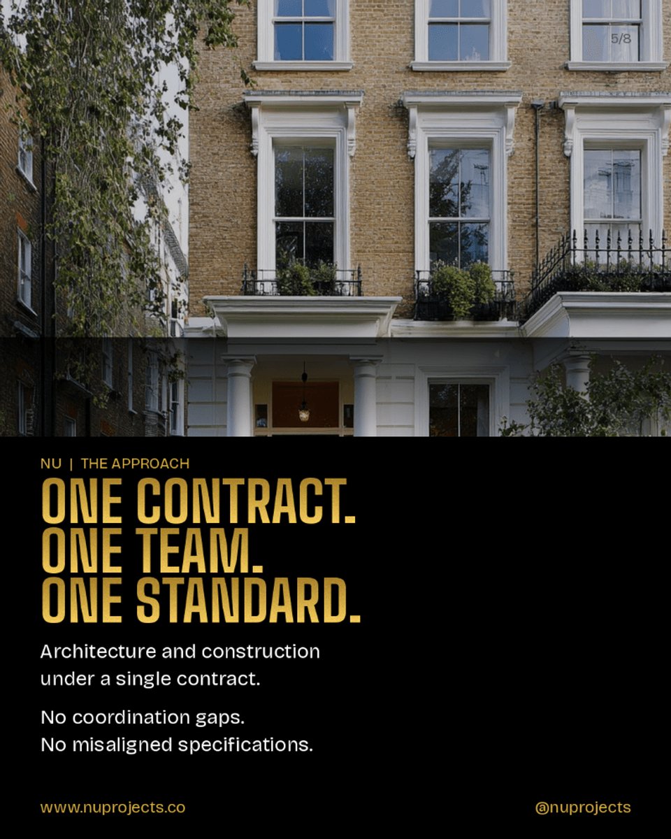 nuprojects_co's tweet image. "There's no such thing as a small detail in a super-prime renovation."

The skirting height. The shadow gap. The grain direction on a drawer front.
Clients notice. We notice first.

#NUProjects #SuperPrimeLondon #DesignAndBuild #LuxuryRenovation #TheDetailMatters
