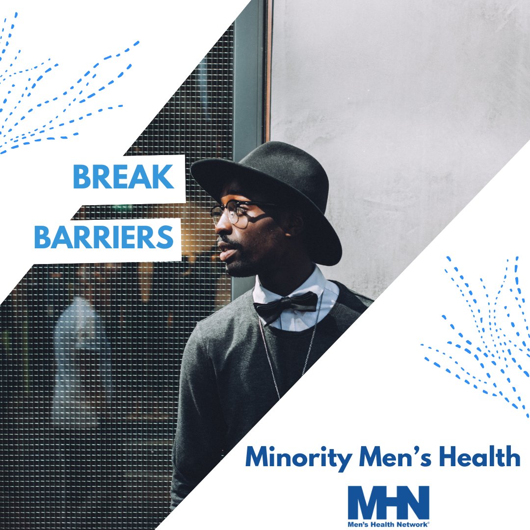 MensHlthNetwork's tweet image. Break barriers. 

This Minority Men's Health Month, prioritize your health &amp;amp; explore culturally relevant resources: ow.ly/lUwJ50YEjCS 

#MinorityMensHealth #MensHealth #HealthEquity #BreakBarriers #HealthAwareness #PreventiveCare #MensHealthMatters #StrongerCommunities