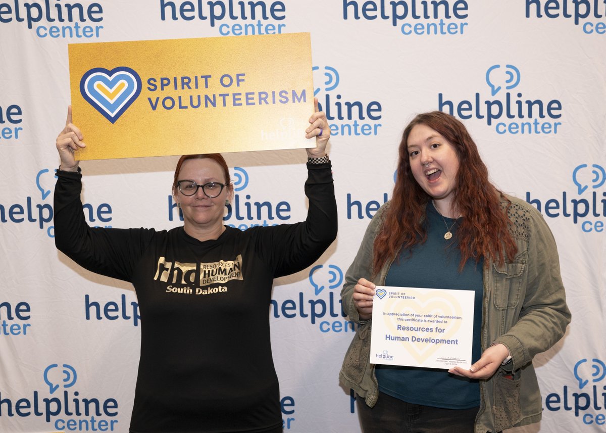 We want to extend a huge THANK YOU to everyone who made yesterday’s Sioux Falls Spirit of Volunteerism breakfast such a wonderful event! We are grateful for the support of our sponsors and our amazing keynote speaker, Jeff Gould. See all of the photos at helplinecenter.org/sva-sioux-empi…