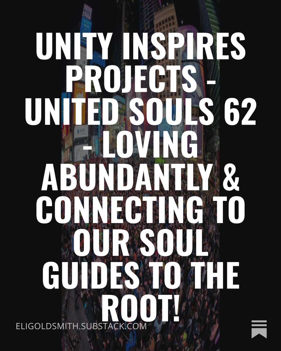 GoldsmithEli's tweet photo. Unity Inspires Projects - United Souls 62 - Loving Abundantly & Connecting to our Soul Guides to the Root! https://t.co/ze2vuok10P #loveabundantly #connecting #soulguides #unitedsouls #unityflow https://t.co/u3LyyKQ5bH