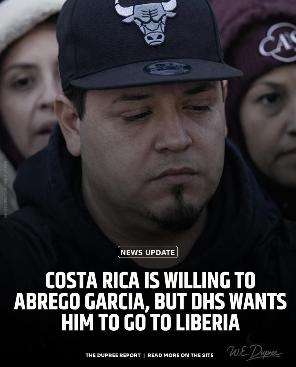 UnfilterdView's tweet image. 🚨 Costa Rica agreed to take Abrego Garcia. DHS still wants Liberia — because of "political capital" spent there. A federal judge called the DOJ's workaround a "fantasy." Is this immigration policy or sunk-cost diplomacy? #ImmigrationLaw #TruthOverSpin