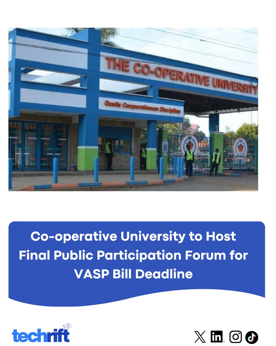 Final VASP Bill public participation  to be held tomorrow at Co-operative University