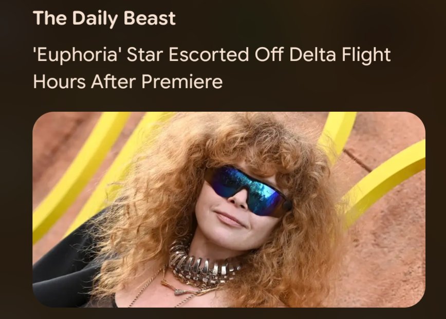 The concept of calling Natasha Lyonne 'Euphoria' star. Plain disrespect tbh