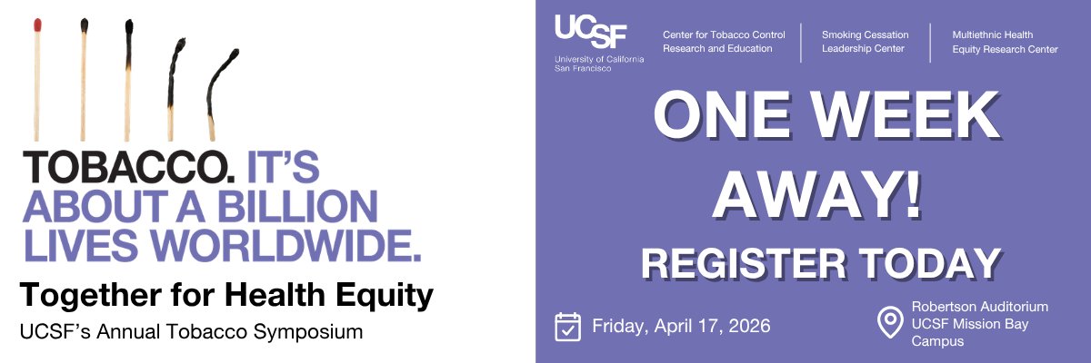 UCSF Smoking Cessation Leadership Center tweet media