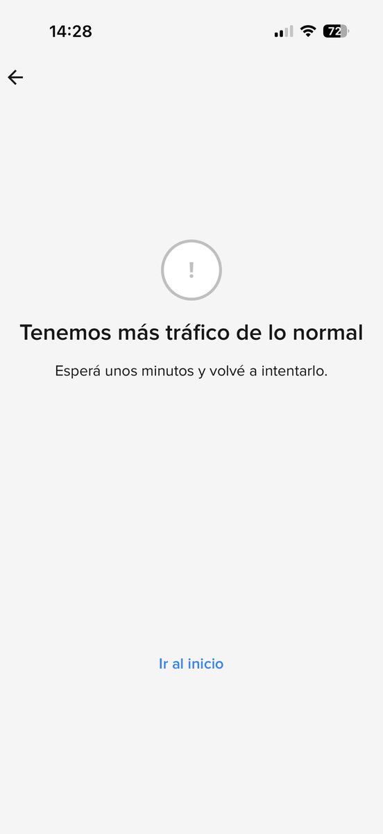 Me da error cuando quiero transferir por MP, dice que hay mucho tráfico y no deja completar la operación, le pasa a alguien más? Voy a ayuda y me dicen que saben del inconveniente...