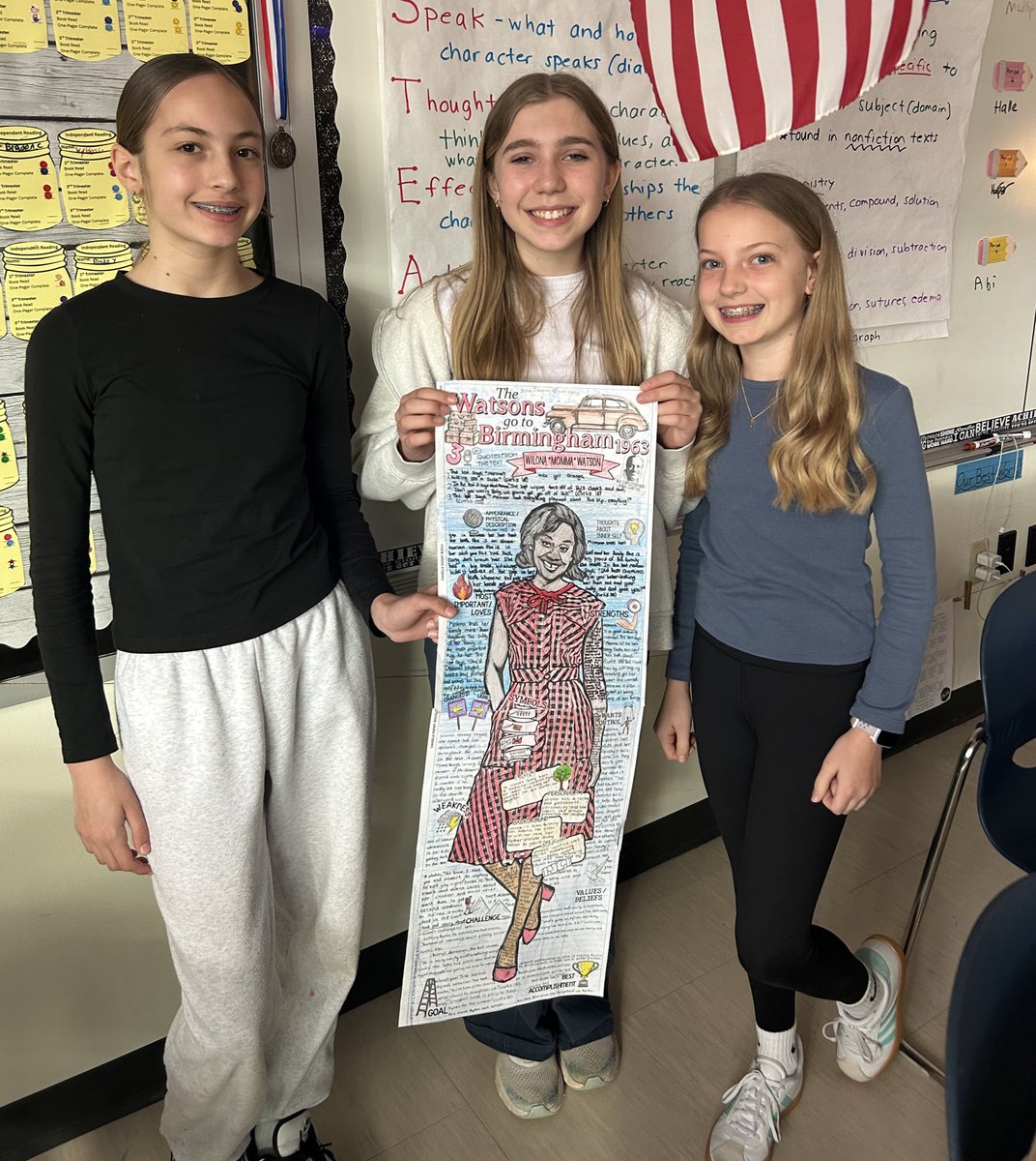 RaptorsPAMS's tweet photo. Incredible sixth grade character biography projects! 📚#raptorpride #elaclass @MrWPopejoy https://t.co/x74th1fngU