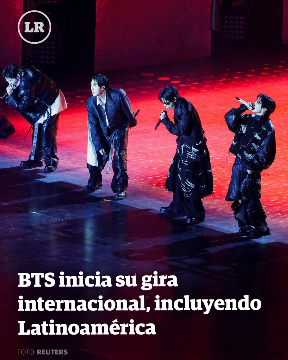 LaRazon_mx's tweet photo. 🖤 Tuvieron que pasar cuatro años para que BTS regresara a los escenarios como grupo completo, es así que este jueves arranca en la ciudad de Goyang en Corea del Sur, su gira más grande con 85 conciertos en 34 ciudades, incluyendo Latinoamérica.
#BTS #ARMY #Conciertos #Giras https://t.co/1ZlCfE4hIl