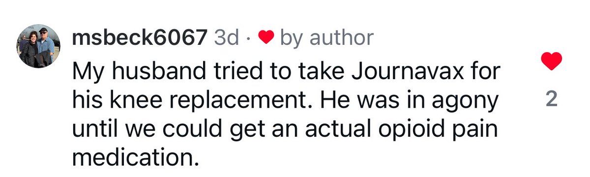 CMerandi's tweet image. I had to relisten to this

@DrBrian4Senate claims opioids don’t work for pain but Journavx does? 

He’s full of piping hot doo-doo

Look at these Journavx reviews

There’s no way he’s not been paid to promote Journavx