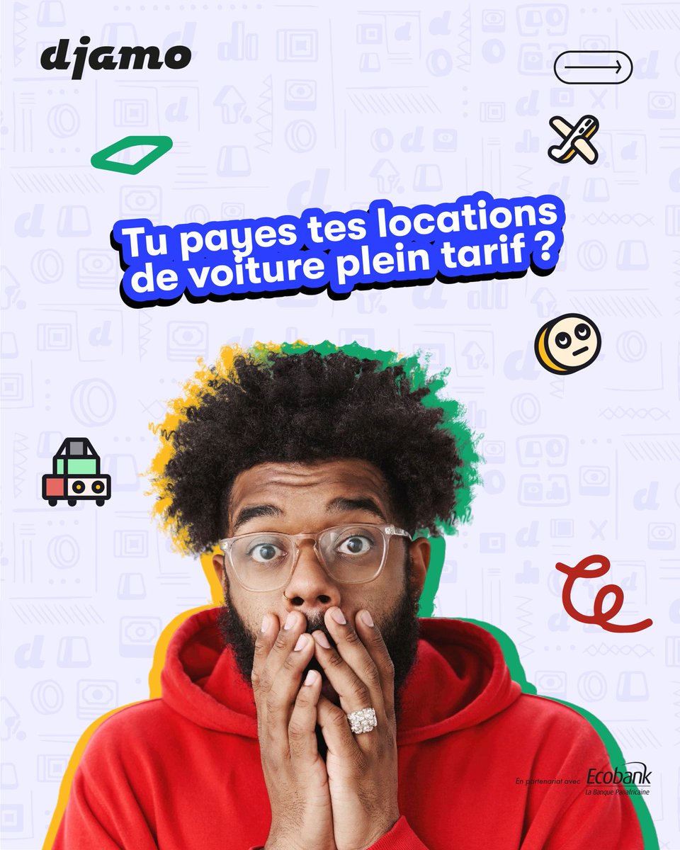 Donc vous cherchez des réductions sur vos réservations de voiture…
alors que le Plan Premium de Djamo vous en offre déjà ? 😅 OK hein… 🚗✨

Ça se passe dans ton application Djamo📲
#LeegiDjamoLë