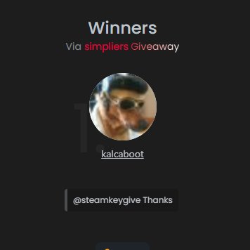steamkeygive's tweet photo. Winner is @kalcaboot https://t.co/6TDEj70mC4