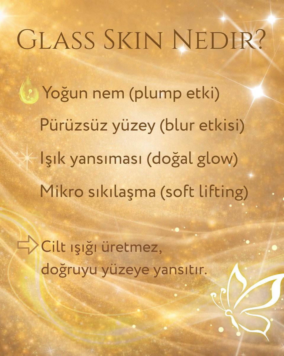 Therasilk's tweet photo. ✨ Glass Skin Nedir?
Cildin ışık üretmez… Işığı doğru şekilde yansıtır.

💧 Yoğun nem (plump etki)
✨ Pürüzsüz yüzey (blur etkisi)
🌟 Doğal ışıltı (glow)
💫 Mikro sıkılaşma (soft lifting)

İşte bu etkiyi sağlayan özel formül:
Therasilk Technology https://t.co/58qmYjy1Id