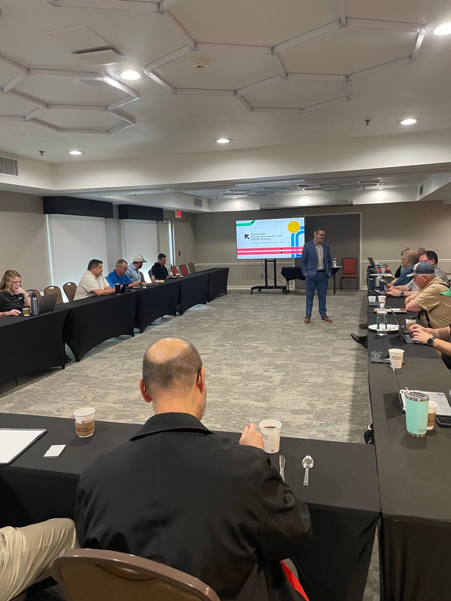 EEpartnership's tweet image. 🎉 Successful in-person SPEER Energy Ambassador/Texas Energy Code Compliance Collaborative (TECCC) meeting today!

Great discussions re: 2024 IECC adoption, key #energyefficiency bills for next #TXlege session, &amp;amp; more.

➡️ More re: SPEER's Codes programs: ow.ly/ZVyv50YFEFb