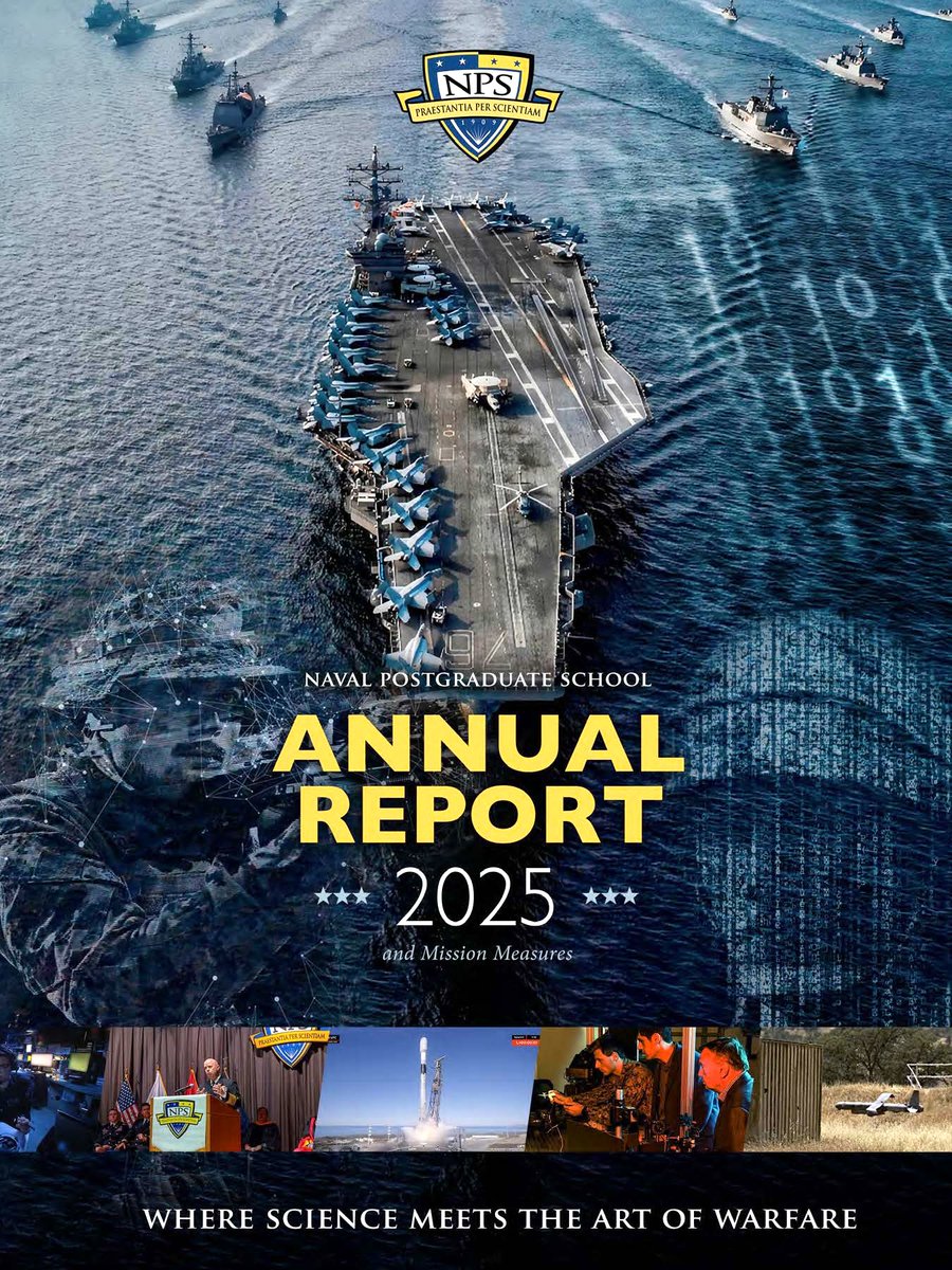 NPS_Monterey's tweet image. What happens when science meets the art of warfare? See for yourself in the Naval Postgraduate School’s 2025 Annual Report &amp;amp; Mission Measures!!

 • Get the report 👉 nps.edu/web/guest/nps-…
@USNavy @USMC @SECNAV @USNavyCNO @USNavyResearch #AnnualReport #nps #usnavy