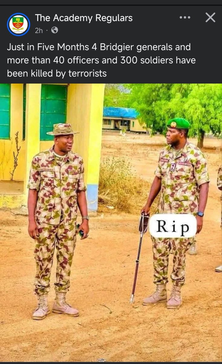 pastortimoonlin's tweet photo. Please, what will be the final solution to the continuous killing of soldiers in Nigeria? Lord, have mercy on our nation. https://t.co/6ttmzesgNI
