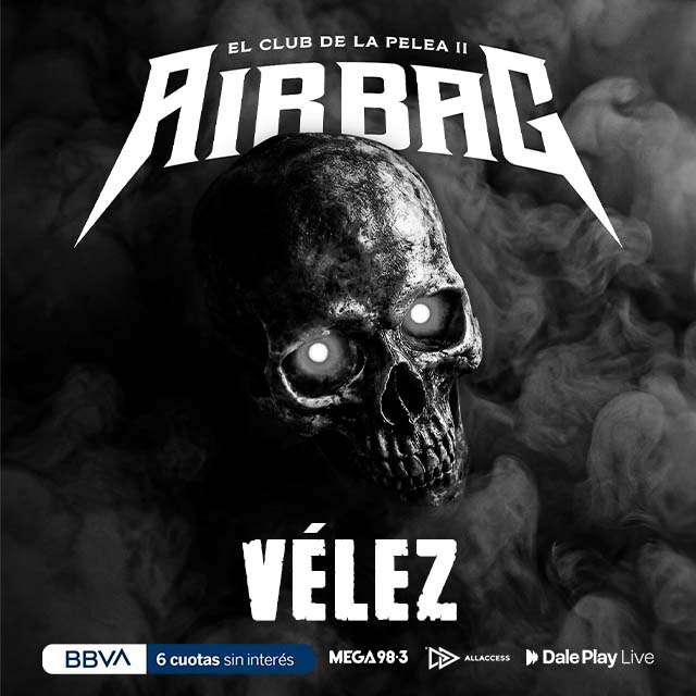 🏟️ AIRBAG 🏟️

📅 23 de Mayo en Estadio Velez Sarsfield
💵 Precios finales oficiales (service incluido)

🎟️ Campo General: $80.500 ARS
🎟️ Platea Alta Norte/Sur: $63.250 ARS
🎟️ Platea Baja Norte/Sur: $92.000 ARS
🎟️ Platea Baja Preferencial Norte/Sur: $126.500 ARS