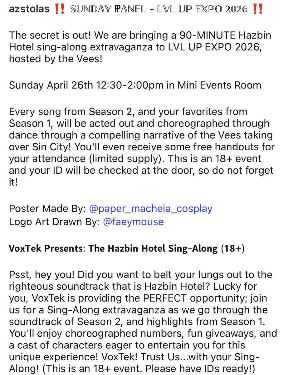 I need to issue a clear correction — I posted the wrong event date ...