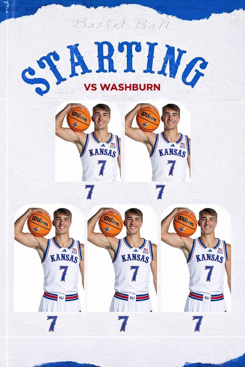 ku_grant's tweet photo. Next season is gonna be electric
#RockChalk https://t.co/8BBfwDghAN