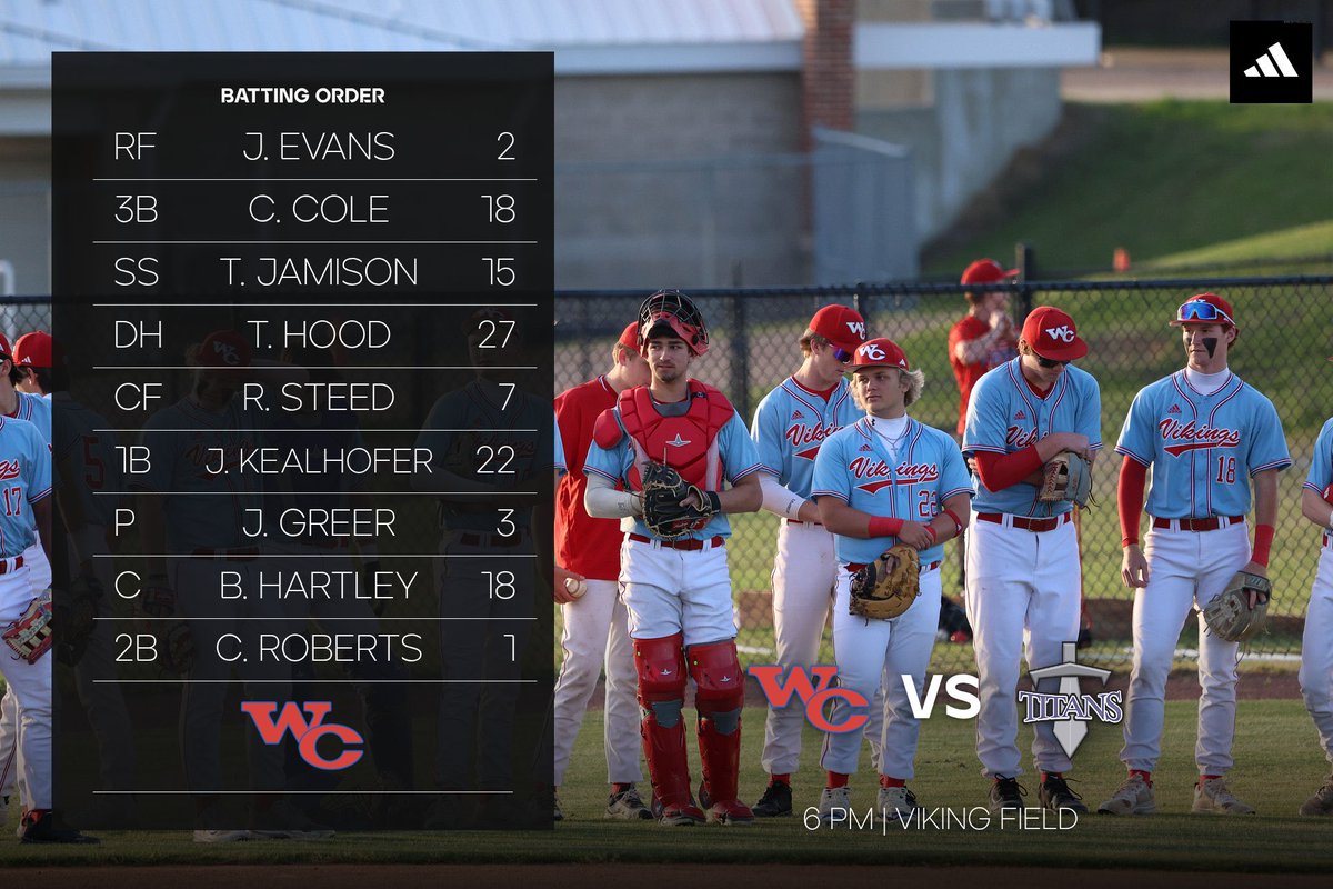 Tonight’s Starting Lineup for our district matchup against Ridgeland. 

#hcbagt