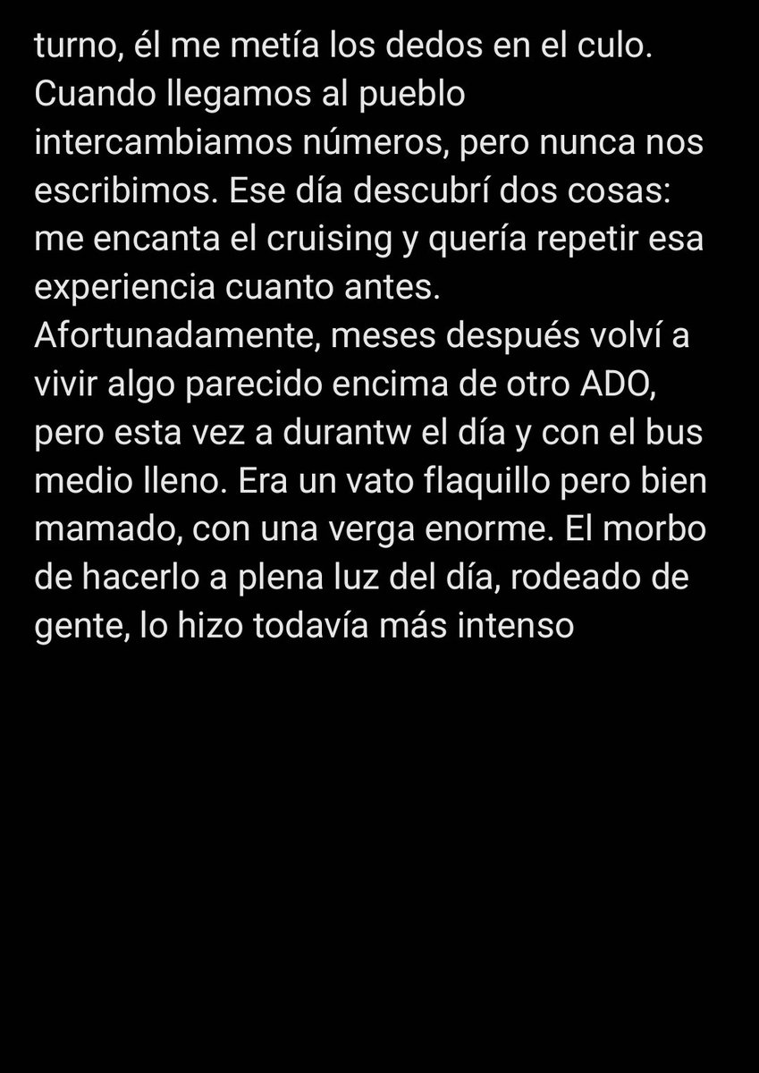 Relatosxxxver's tweet image. Pasajero del ADO 🚌🔥

Un cachondillo anónimo nos manda este relato. 🥵

¿Ustedes han hecho algo en el transporte público? 🫣

#relatogay #cruising #gay #morbo
