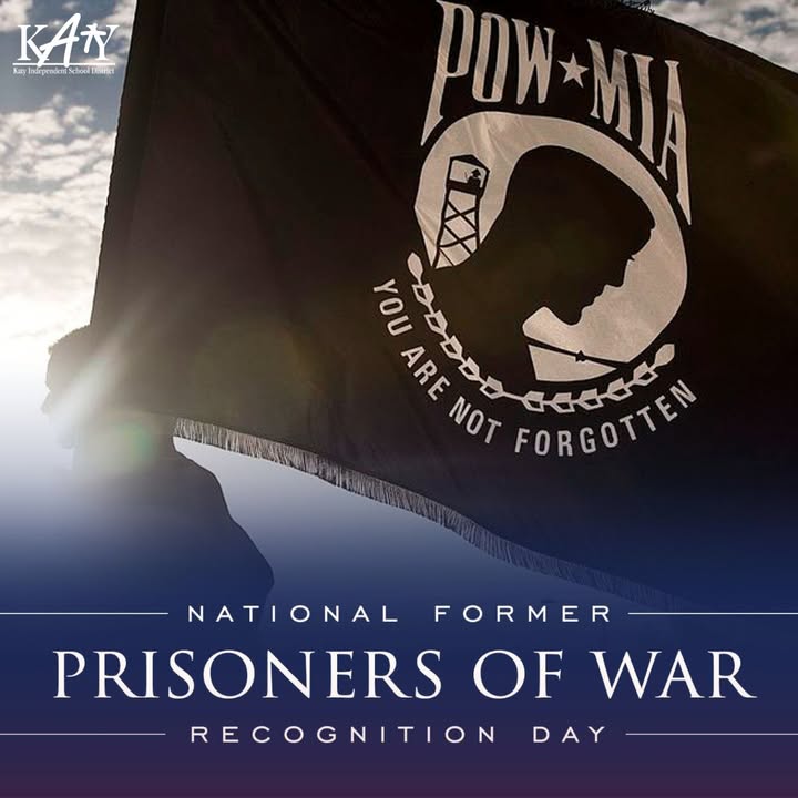 greene345's tweet image. From KATY ISD: Courage and resilience define those who endured captivity in service to our country: Courage and resilience define those who endured captivity in service to our country. On Former Prisoners… l.txlions.org/TRyPz3 #POWMIA #NationalPOWDay #Veterans #HonorOurHeroes