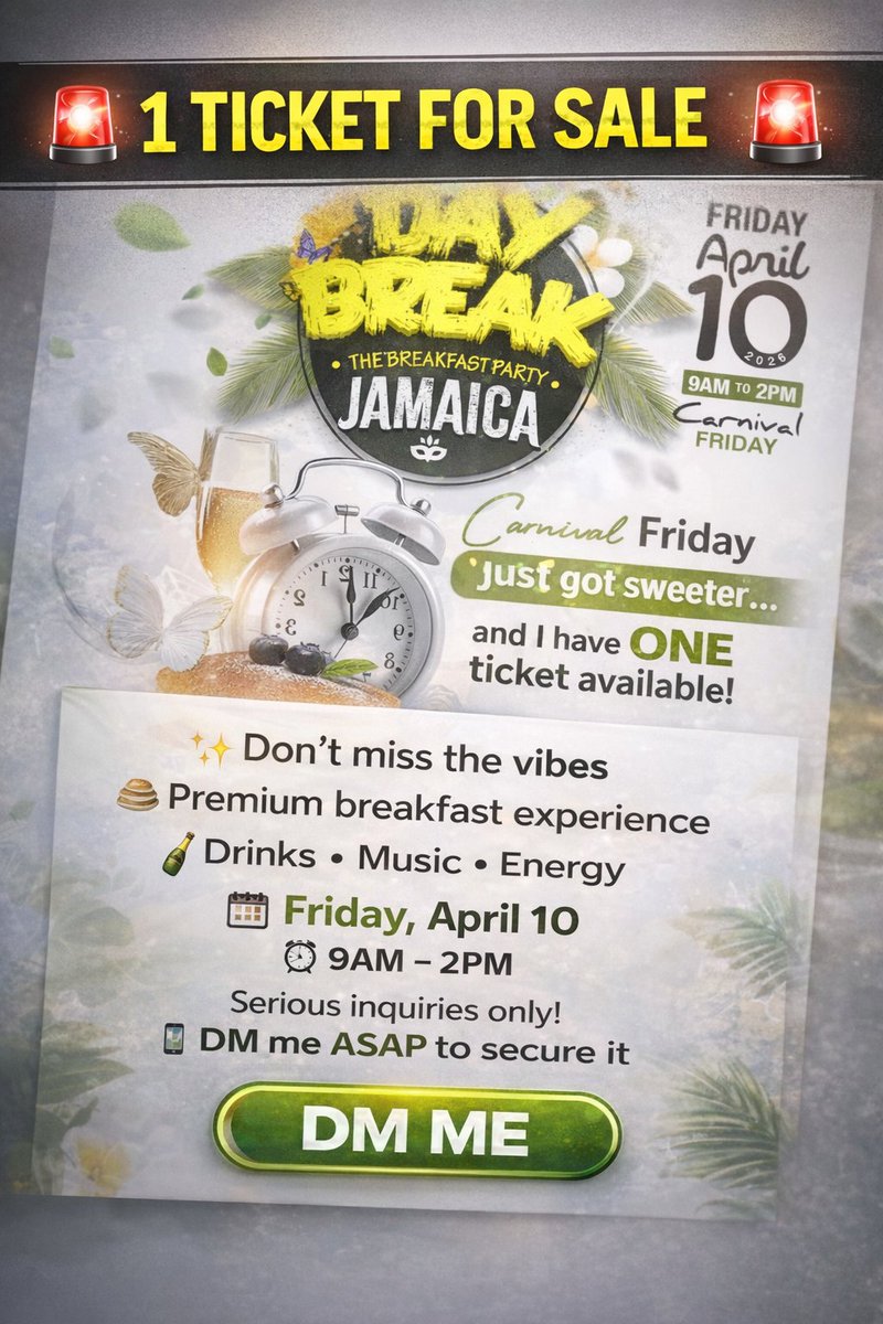 classyy_tt's tweet photo. 1 Daybreak Ticket for Sale 
DM ME https://t.co/JvEBIHmLiL