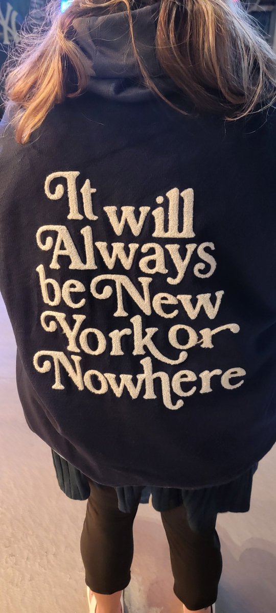 86Yall's tweet photo. The @Yankees home opener game was amazing. It was so much fun, but the best thing I did was buy this jacket, which pretty much sums me up. I love the whole state of New York, and it will always have my heart. One day, I hope to live somewhere in that beautiful state. ❤️ https://t.co/AxeE9uFoH1