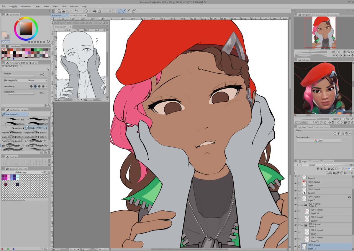 P0cketpuppyz's tweet photo. WIP of this cutie !! @PlayOverwatch #sierra https://t.co/bILLme2XSM
