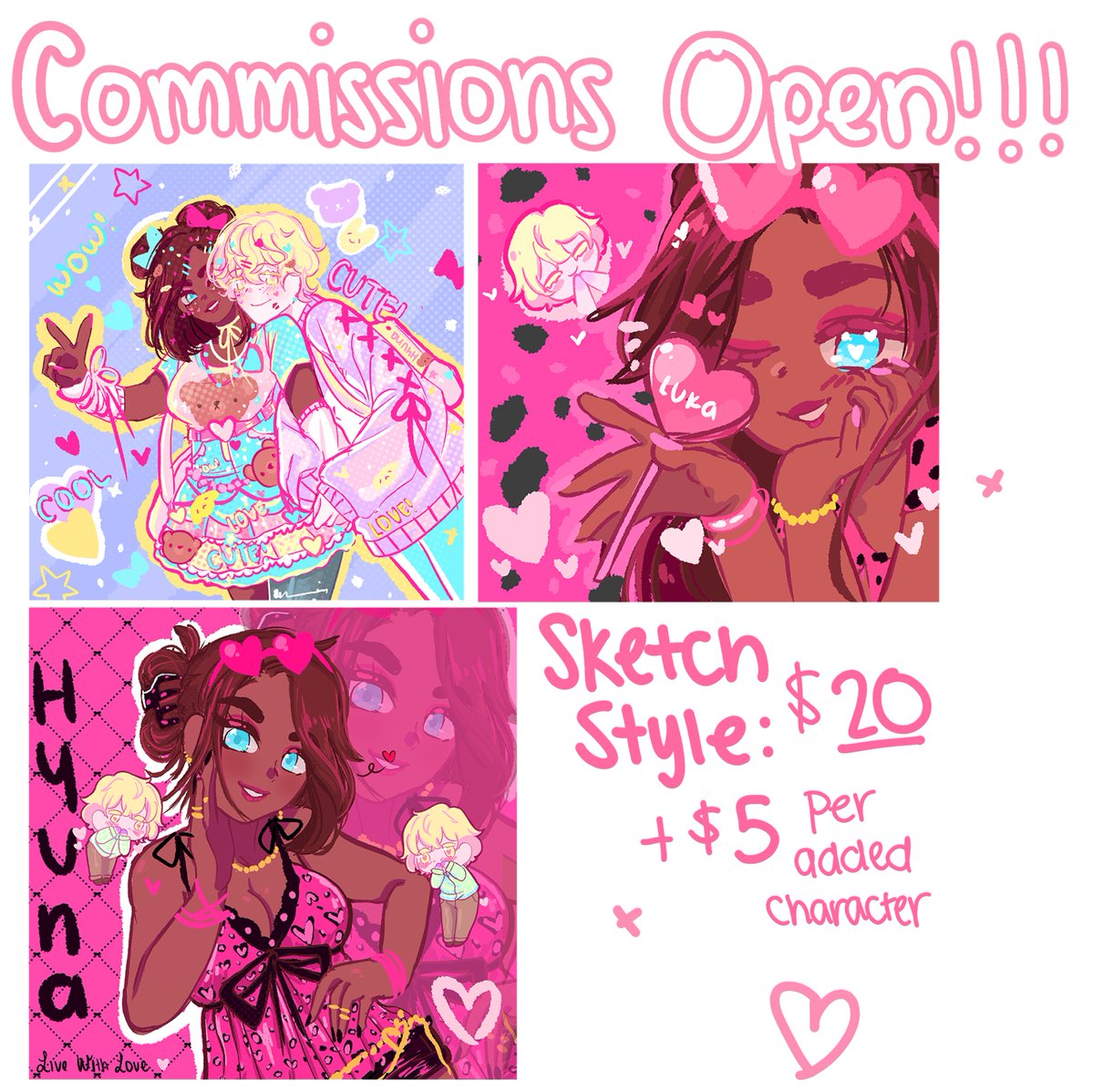 dreamiepudding's tweet image. MY COMMS ARE OPEN!!! 
-dm for details / if interested
-paypal only
-rt's are appreciated !! 
#commissions #comms