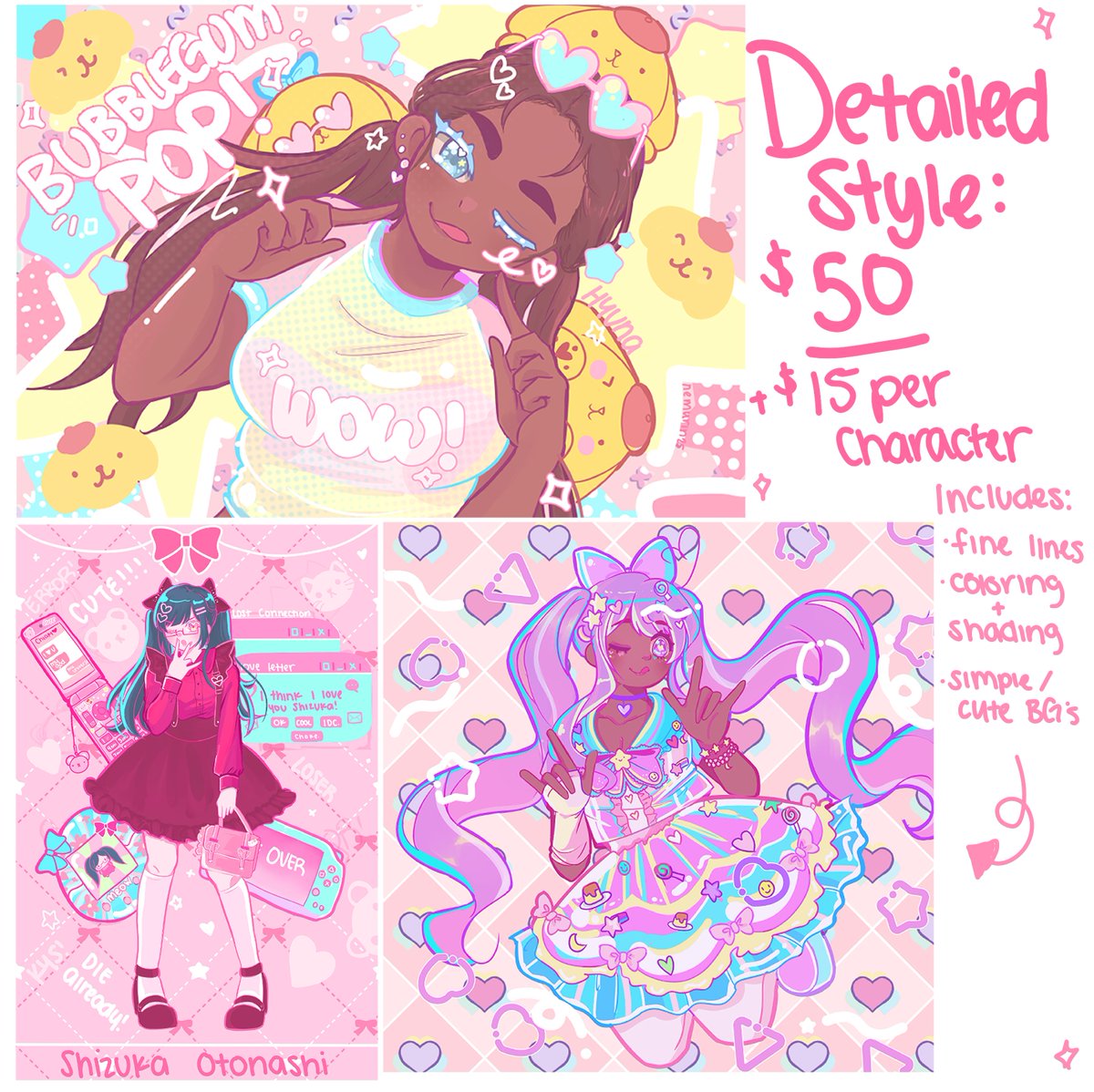 dreamiepudding's tweet image. MY COMMS ARE OPEN!!! 
-dm for details / if interested
-paypal only
-rt's are appreciated !! 
#commissions #comms