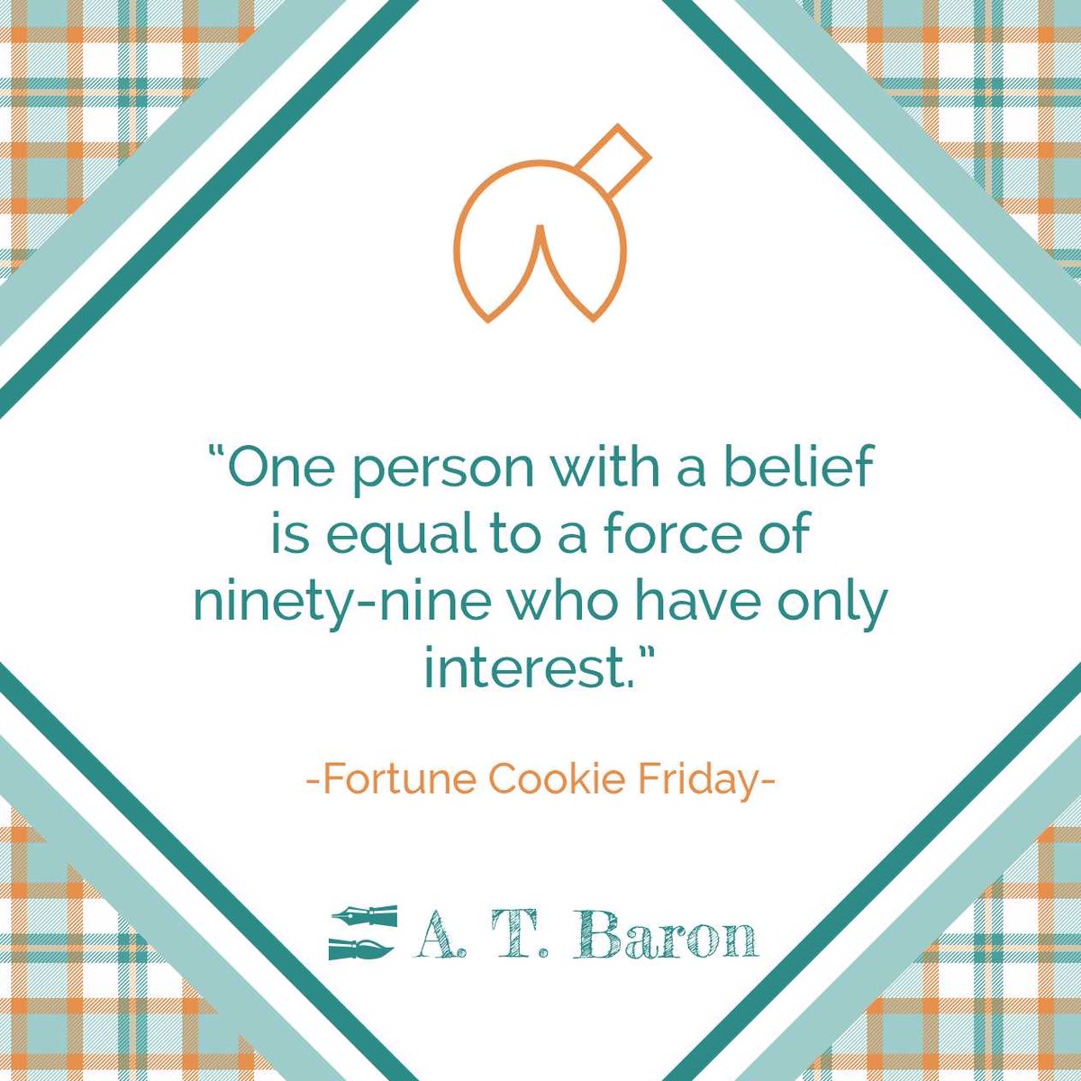 IOtterBe's tweet photo. “One person with a belief is equal to a force of ninety-nine who have only interest.”
What’s your purpose? 💫 #FortuneCookieFriday #Motivation #ATBaron https://t.co/VH5P6Y8EaP