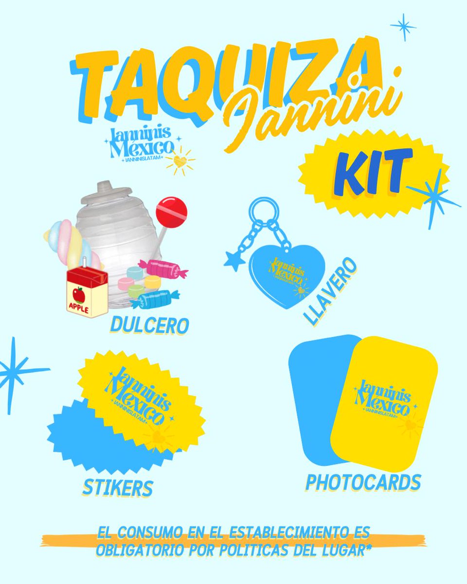 ianninismexico's tweet photo. 🎉 ¡Ianninis! 🎉
Vamos a celebrar el cumpleaños de Iannis de manera anticipada con unos taquitos de patrón 🌮✨

💛 Kit especial disponible
📍 CDMX
📅 25 de abril

Si quieres asistir, llena el form para acceder al evento:
🔗https://t.co/9OvAgOTEUd https://t.co/fNrREsdlRx