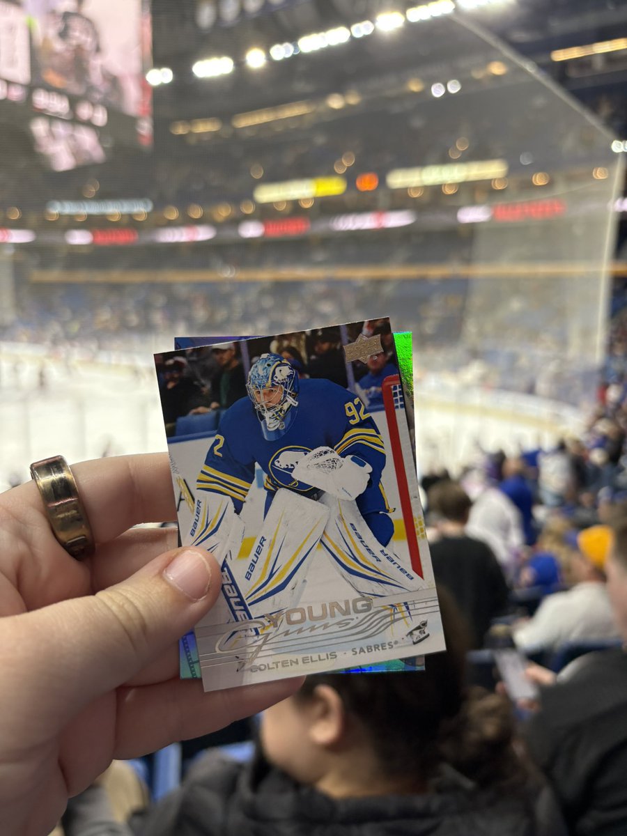 goaliegoal37's tweet image. Colten Ellis starting tonight and I pulled a Colten Ellis Young Guns card 👀