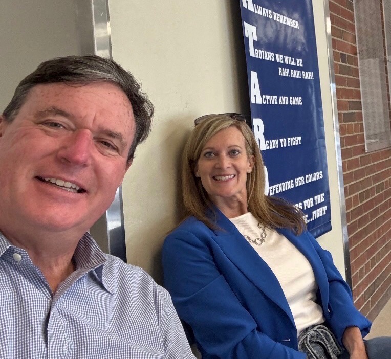 AGToddRokita's tweet photo. Taking the entrance fee money at the Chatard vs. Monrovia varsity volleyball game tonight! https://t.co/8EvFkfc3kS