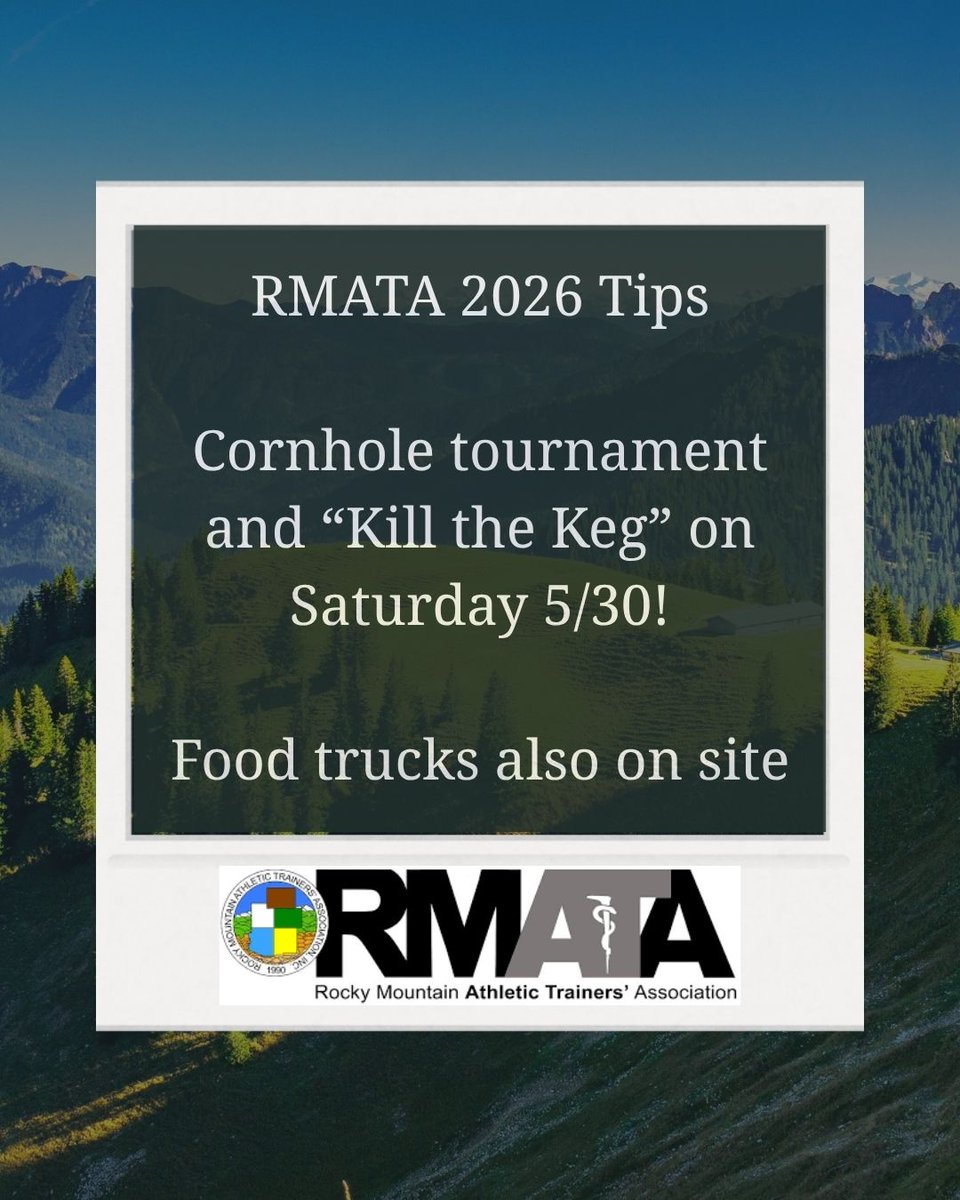 It wouldn't be an RMATA event without cornhole! #RMATA2026

Keep your calendar open for cornhole and "Kill the Keg" fundraiser on Saturday 5/30 in Colorado Springs!