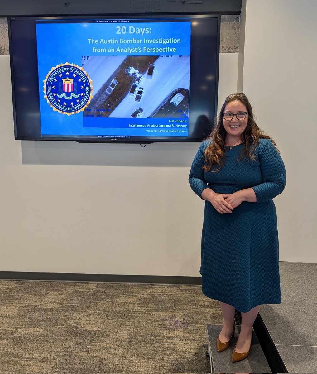 Spring Training Symposium Day 2 Afternoon Breakout: 20 Days: The Austin Bomber Investigation from an Analyst's Perspective
Jordana Nesvog
Federal Bureau of Investigations