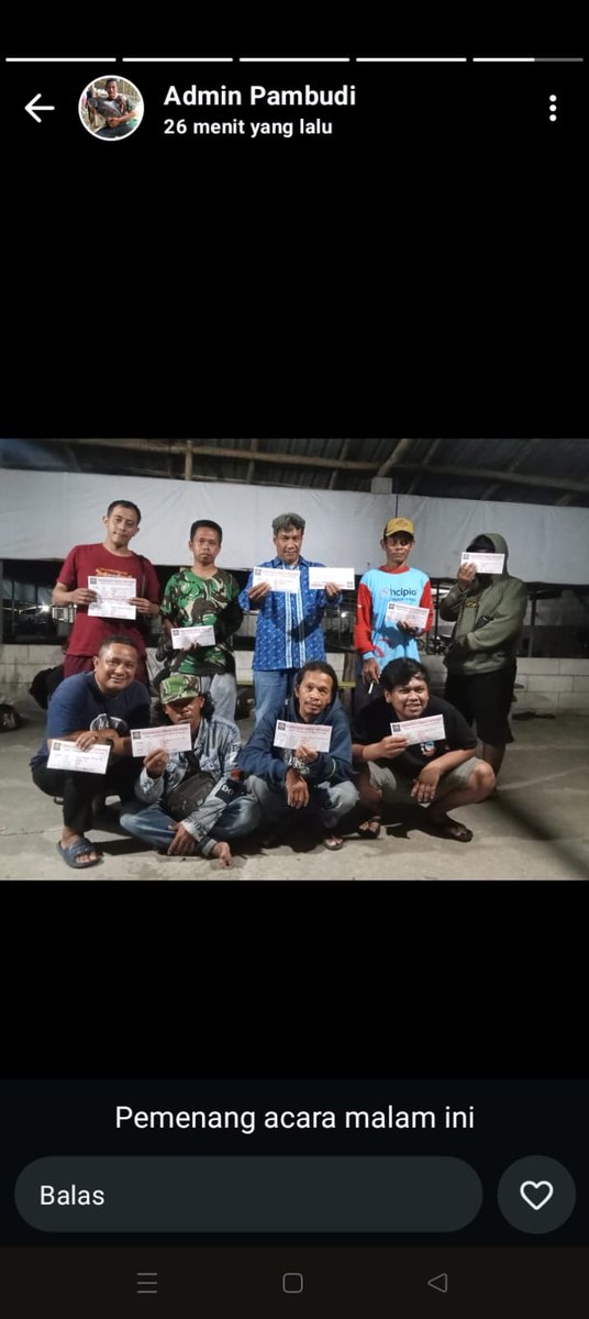 esihcs8's tweet photo. 🤣👍pemenang lomba mancing malam ini https://t.co/c4j5El83Wx