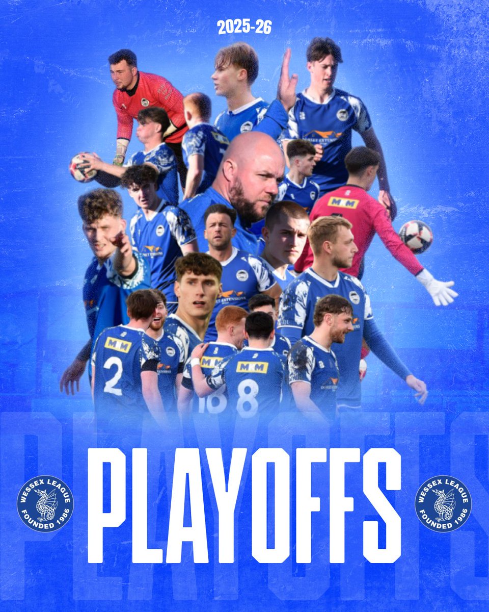 PortlandUnited's tweet photo. PORTLAND IN THE PLAYOFFS 👀

Following results elsewhere in the @WessexLeague Premier Division tonight, Portland United are confirmed to be one of the four teams entering the playoffs at the end of the season.

What a season from management, players and all volunteers around the club who have all played a part in our brilliant season so far. 👏