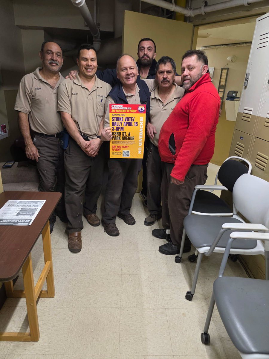 32BJ SEIU /// #BuildingJustice 🧹✊🏽 tweet media